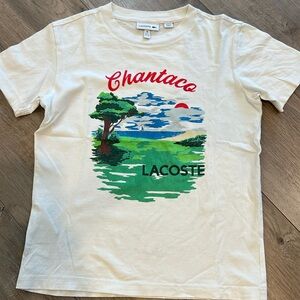 Lacoste graphic tee- size 8